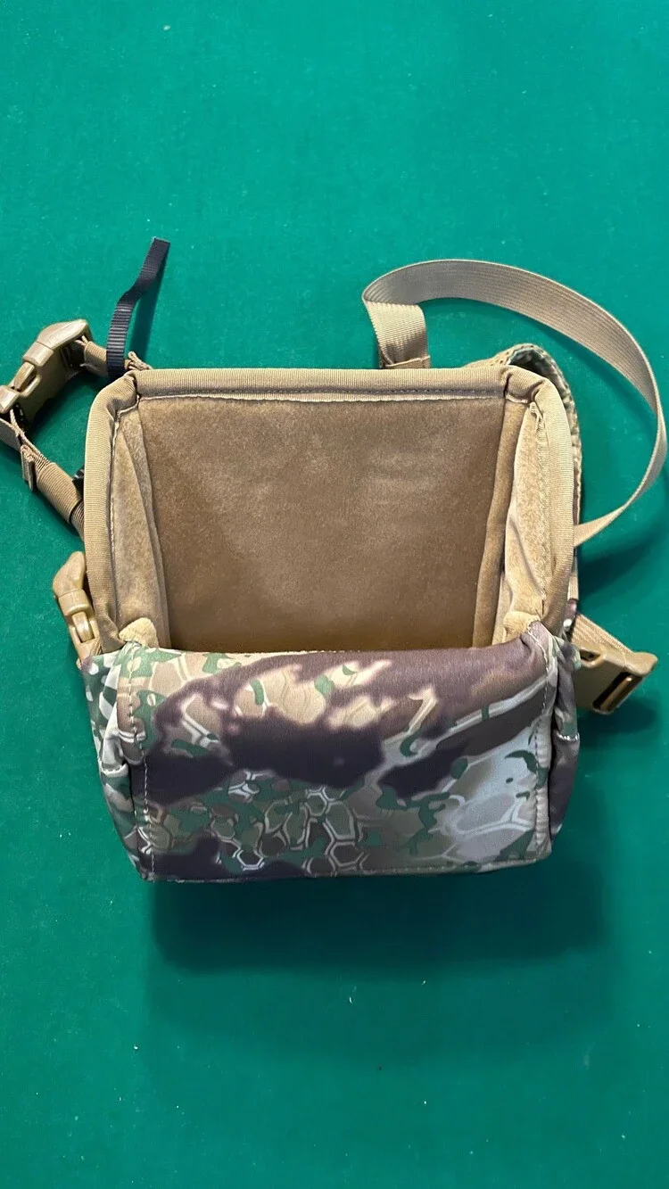 Marsupial Enclosed Binocular Chest Pack, MultiCam Camouflage, Magnetic, Small, w